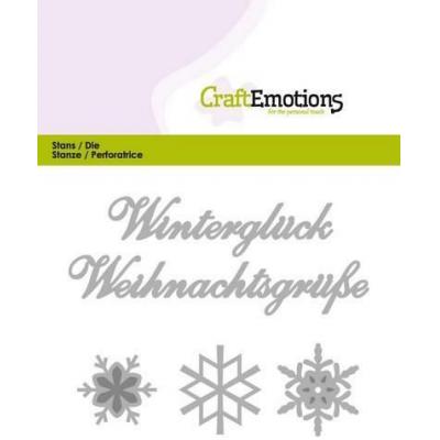 CraftEmotions Deutsch Stanzschablonen - Winterglück